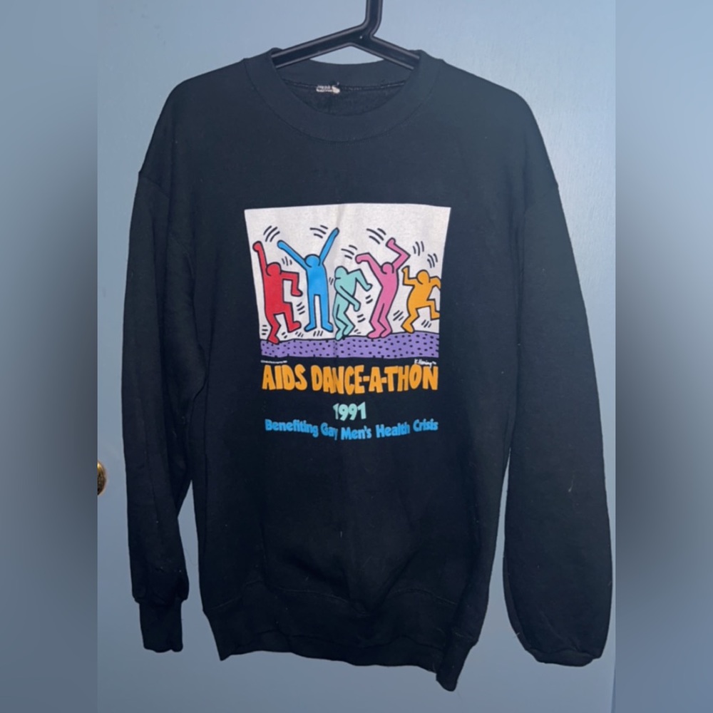 Vintage 1991 Keith Haring Aids Dance-a-thon crewneck